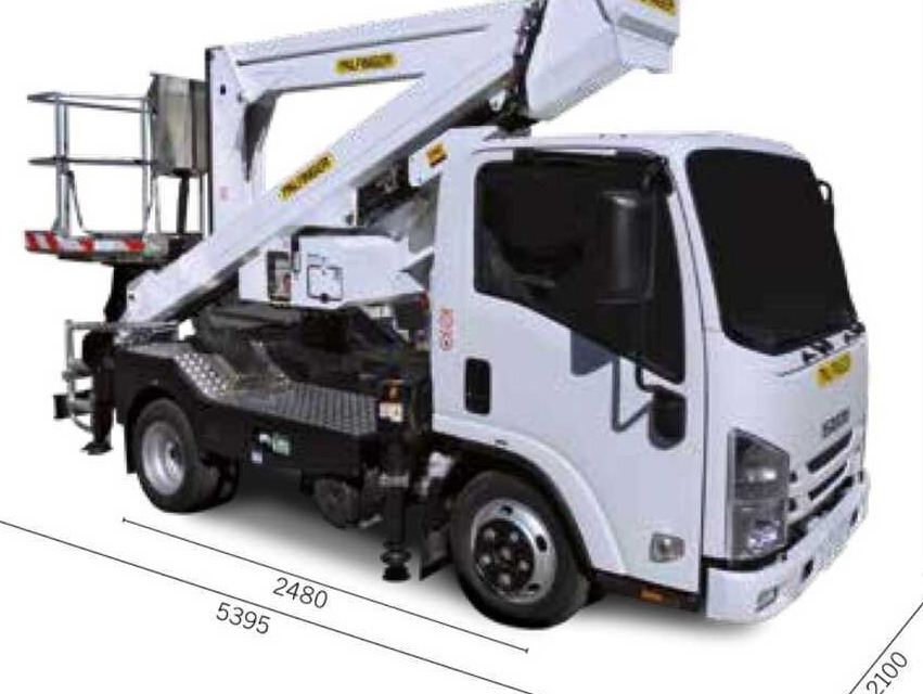Palfinger P240 AXE (ISUZU M1) - Autobokštelio: foto 1 Palfinger P240 AXE (ISUZU M1) - Autobokštelio: foto 1