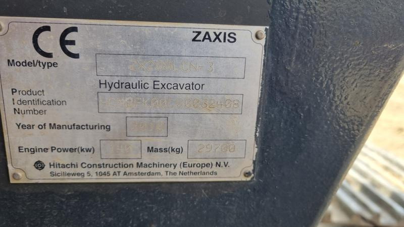 Hitachi ZX280 - Vikšrinis ekskavatorius: foto 5 Hitachi ZX280 - Vikšrinis ekskavatorius: foto 5