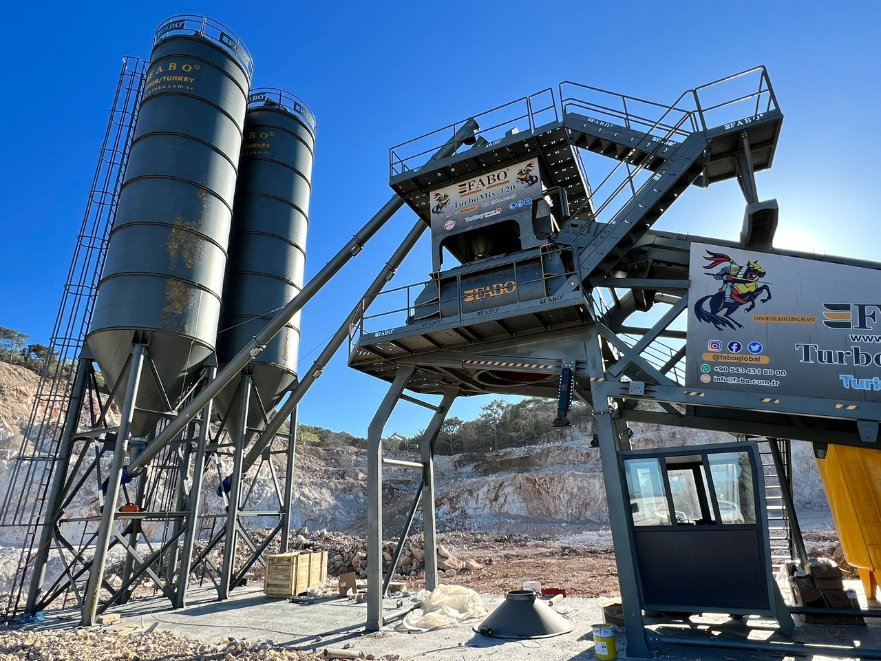FABO mobile concrete batching plant - Betono gamykla: foto 2 FABO mobile concrete batching plant - Betono gamykla: foto 2