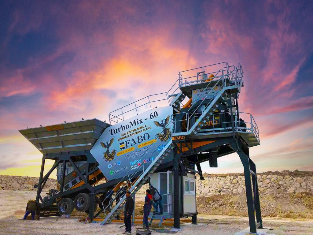 FABO mobile concrete batching plant - Betono gamykla: foto 1 FABO mobile concrete batching plant - Betono gamykla: foto 1