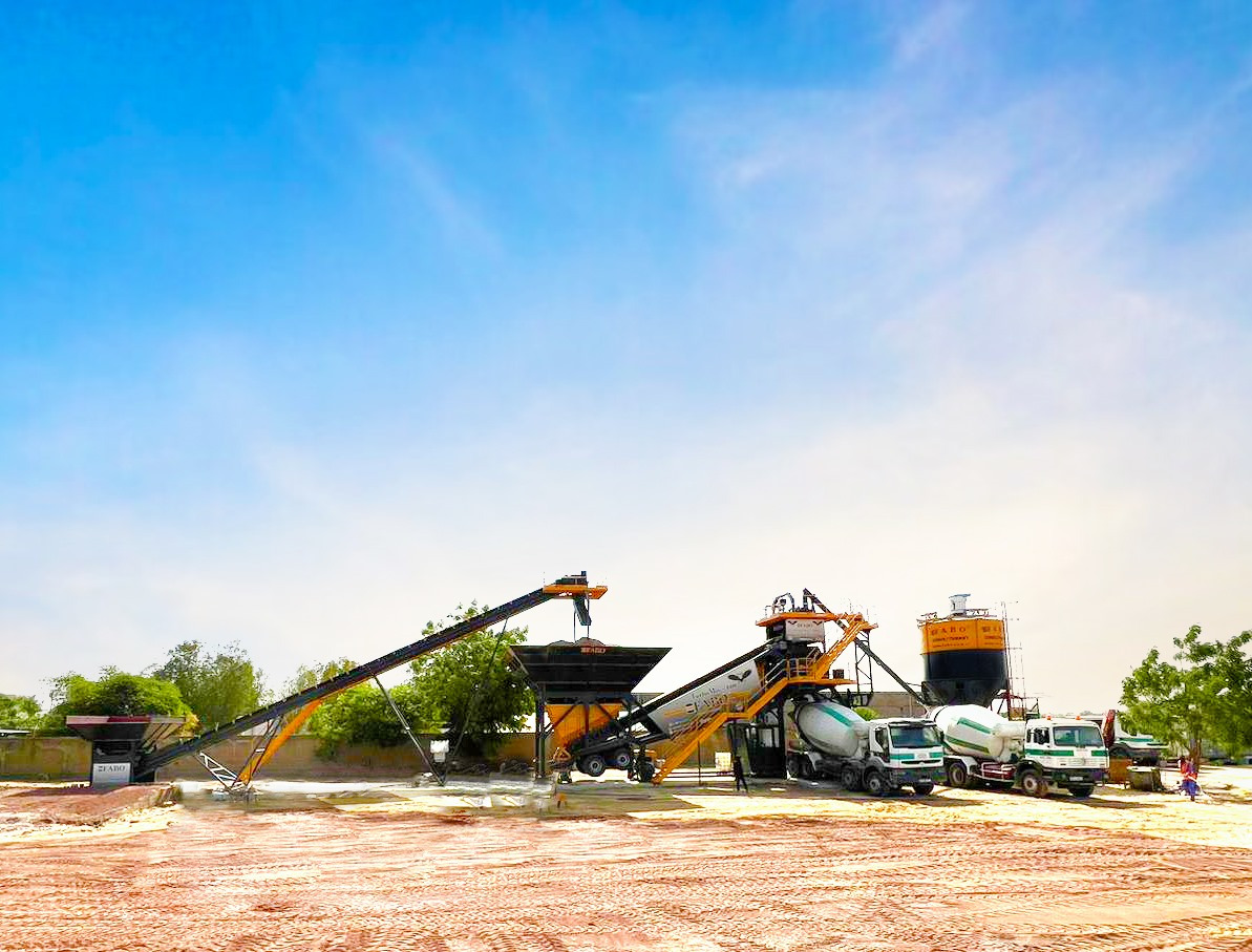 FABO mobile concrete batching plant - Betono gamykla: foto 1 FABO mobile concrete batching plant - Betono gamykla: foto 1