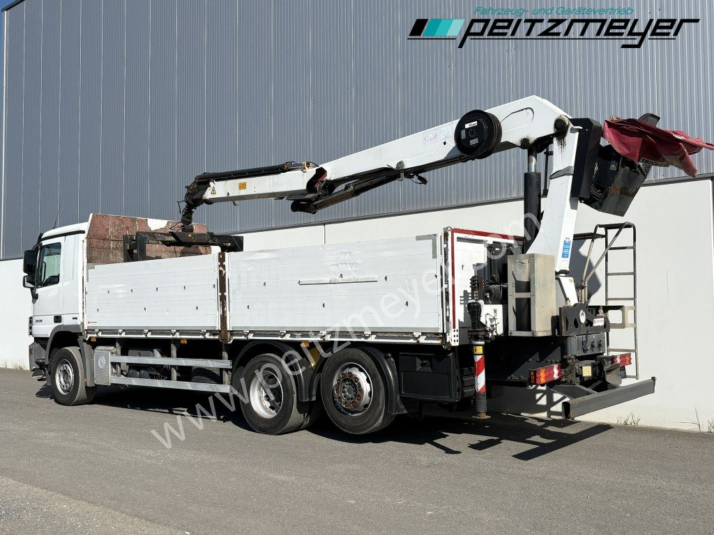 MERCEDES-BENZ Actros 2536 LL Pritsche HMF Heckkran m. Zange Baustoff - Platforminis/ Bortinis sunkvežimis, Sunkvežimis su kranu: foto 3 MERCEDES-BENZ Actros 2536 LL Pritsche HMF Heckkran m. Zange Baustoff - Platforminis/ Bortinis sunkvežimis, Sunkvežimis su kranu: foto 3