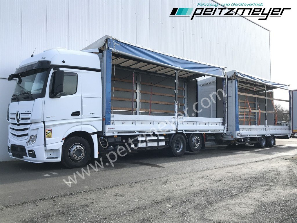 MERCEDES-BENZ Actros 2542 LL Pritsche, EU 6, Klima, Standklima, - Tentinis sunkvežimis: foto 1 MERCEDES-BENZ Actros 2542 LL Pritsche, EU 6, Klima, Standklima, - Tentinis sunkvežimis: foto 1
