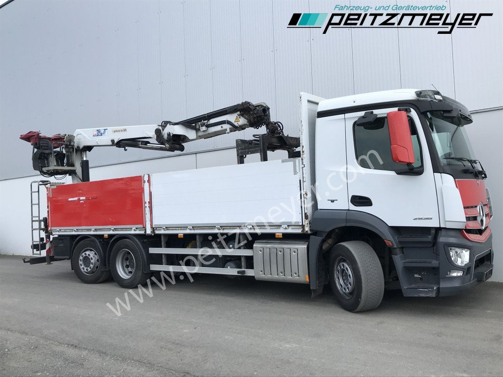 MERCEDES-BENZ Antos 2536 LL Pritsche HMF 2110-L5 5 fach Ausschub mit Steinzange - Platforminis/ Bortinis sunkvežimis, Sunkvežimis su kranu: foto 2 MERCEDES-BENZ Antos 2536 LL Pritsche HMF 2110-L5 5 fach Ausschub mit Steinzange - Platforminis/ Bortinis sunkvežimis, Sunkvežimis su kranu: foto 2