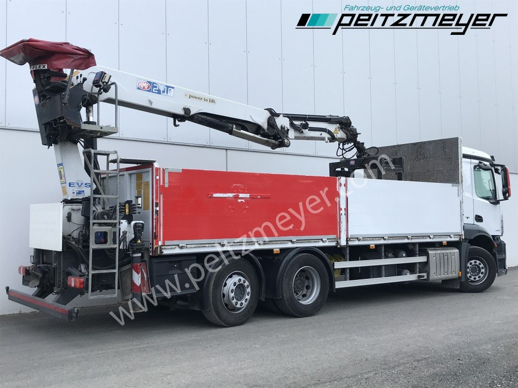 MERCEDES-BENZ Antos 2536 LL Pritsche HMF 2110-L5 5 fach Ausschub mit Steinzange - Platforminis/ Bortinis sunkvežimis, Sunkvežimis su kranu: foto 3 MERCEDES-BENZ Antos 2536 LL Pritsche HMF 2110-L5 5 fach Ausschub mit Steinzange - Platforminis/ Bortinis sunkvežimis, Sunkvežimis su kranu: foto 3