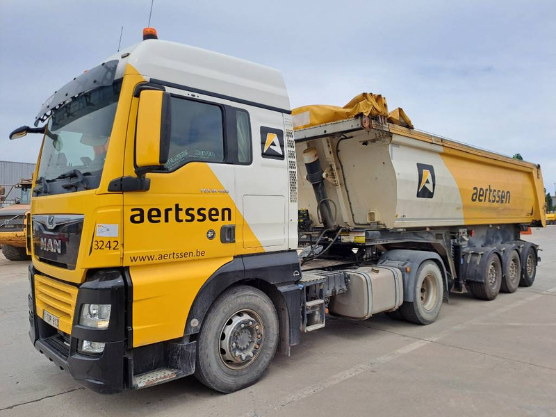 Stas S300CX + 2017 MAN 18-460 truck tractor - Savivartis priekaba: foto 1 Stas S300CX + 2017 MAN 18-460 truck tractor - Savivartis priekaba: foto 1