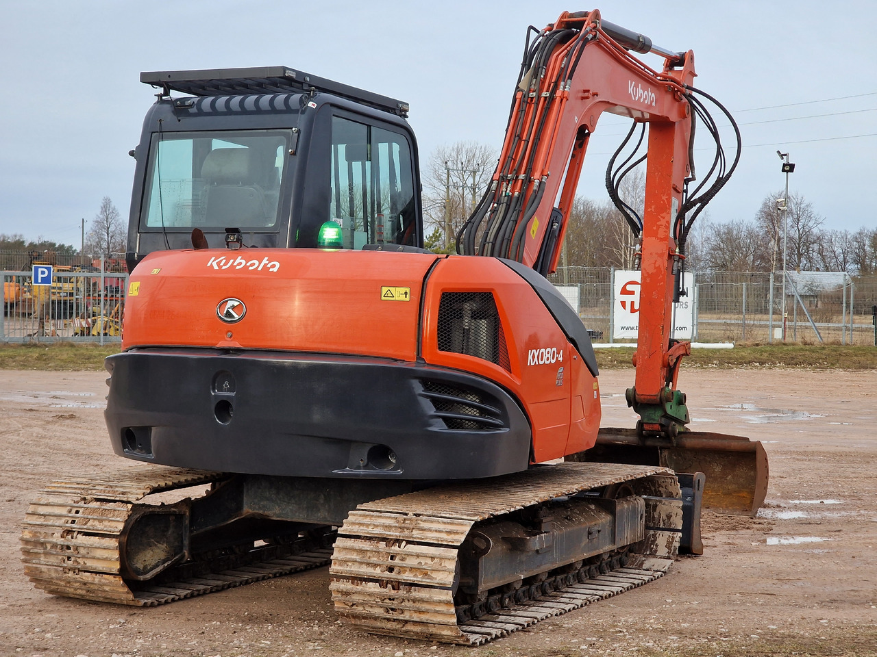 KUBOTA KX080-4. Metal tracks. - Mini ekskavatorius: foto 4 KUBOTA KX080-4. Metal tracks. - Mini ekskavatorius: foto 4