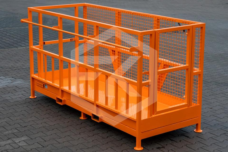 Arbeitskorb Arbeitsbühne Werkzeugkorb 240cm Euro Frontlader - Kita technika: foto 3 Arbeitskorb Arbeitsbühne Werkzeugkorb 240cm Euro Frontlader - Kita technika: foto 3