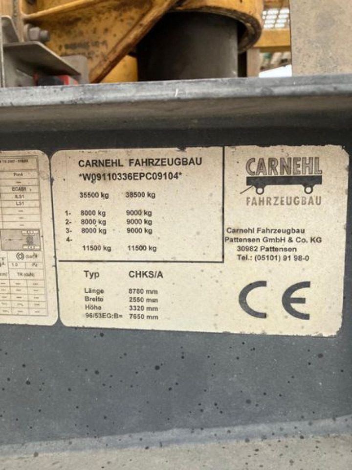 CARNEHL Kippauflieger CHKS A Kippauflieger - Savivartis puspriekabė: foto 4 CARNEHL Kippauflieger CHKS A Kippauflieger - Savivartis puspriekabė: foto 4