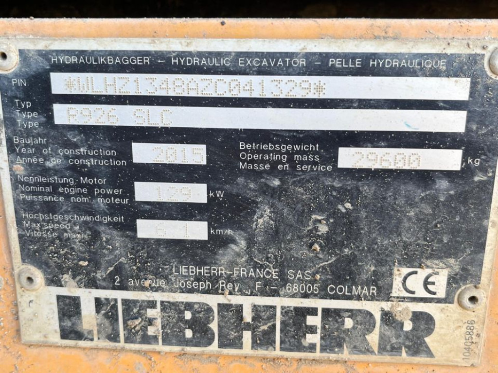 LIEBHERR R 926 SLC Ketten- Raupenbagger Verstella.Deutsch - Vikšrinis ekskavatorius: foto 4 LIEBHERR R 926 SLC Ketten- Raupenbagger Verstella.Deutsch - Vikšrinis ekskavatorius: foto 4