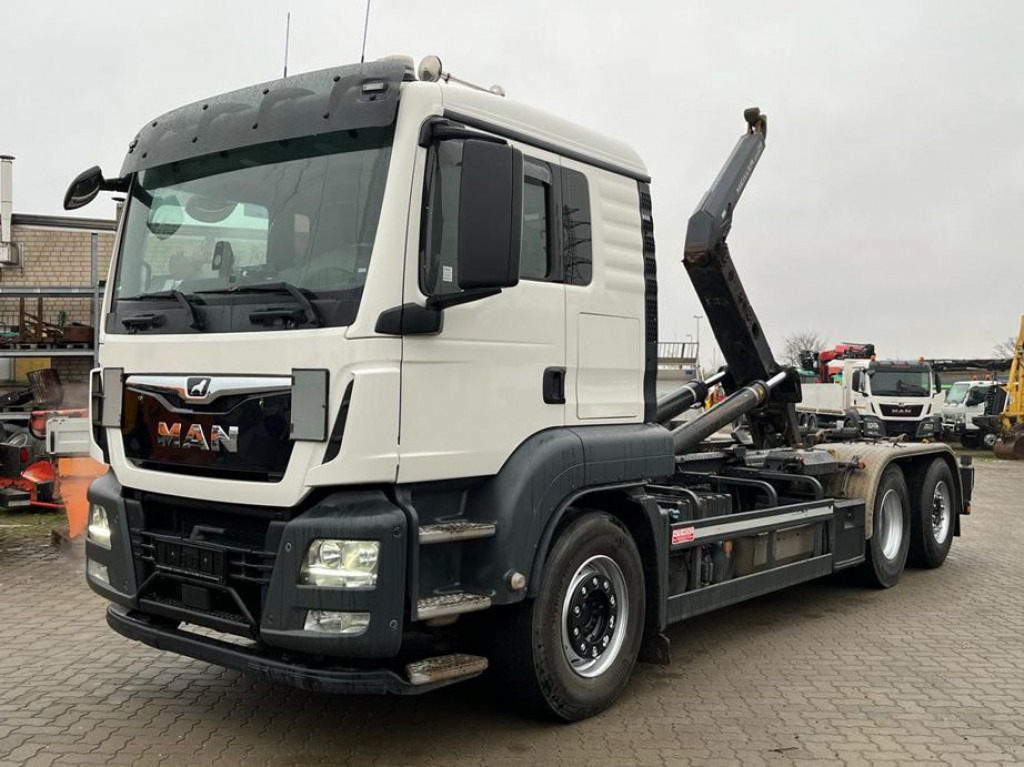 MAN TG-S 26.460 6x2-2 BL Abrollkipper Meiller, Funk - Hook-lift sunkvežimis: foto 1 MAN TG-S 26.460 6x2-2 BL Abrollkipper Meiller, Funk - Hook-lift sunkvežimis: foto 1