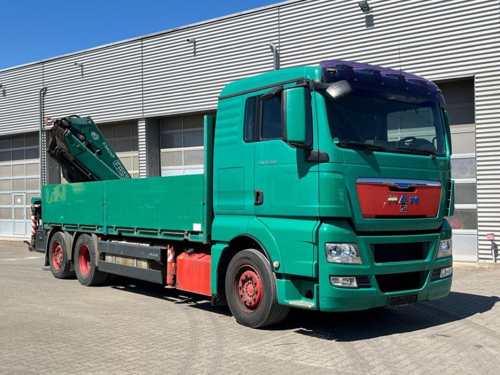 MAN TG-X 26.440 6x2-2 BL Pritsche Heckkran Fassi 360 - Platforminis/ Bortinis sunkvežimis, Sunkvežimis su kranu: foto 2 MAN TG-X 26.440 6x2-2 BL Pritsche Heckkran Fassi 360 - Platforminis/ Bortinis sunkvežimis, Sunkvežimis su kranu: foto 2