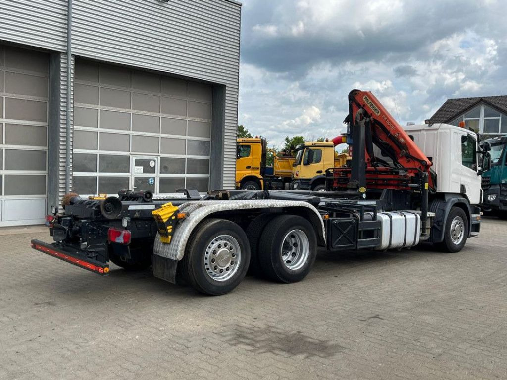 Hook-lift sunkvežimis, Sunkvežimis su kranu Scania P 360 6x2 Abrollkipper mit Kran Lift/Lenkachse Scania P 360 6x2 Abrollkipper mit Kran Lift/Lenkachse: foto 6