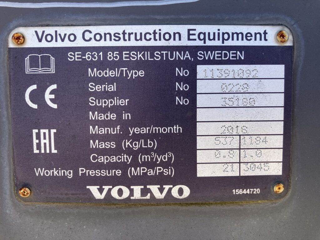 Volvo Klappschaufel mit Zähnen TPZ - Kaušas: foto 5 Volvo Klappschaufel mit Zähnen TPZ - Kaušas: foto 5