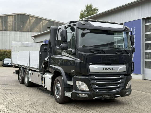 DAF CF 450 FAN 6x2 Pritsche mit Kran HIAB 188 E-6 - Sunkvežimis su kranu: foto 1 DAF CF 450 FAN 6x2 Pritsche mit Kran HIAB 188 E-6 - Sunkvežimis su kranu: foto 1