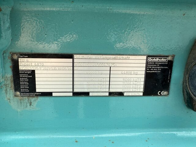 Goldhofer TU 4 EXPERT 4870 Tieflader Anhänger 44,8 T - Žemo profilio platforma priekaba: foto 2 Goldhofer TU 4 EXPERT 4870 Tieflader Anhänger 44,8 T - Žemo profilio platforma priekaba: foto 2