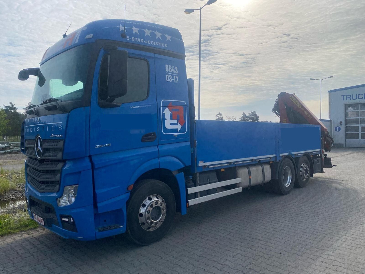 Mercedes-Benz ACTROS 2545 6x2 Pritsche Kran Palfinger PK20001K - Sunkvežimis su kranu: foto 3 Mercedes-Benz ACTROS 2545 6x2 Pritsche Kran Palfinger PK20001K - Sunkvežimis su kranu: foto 3