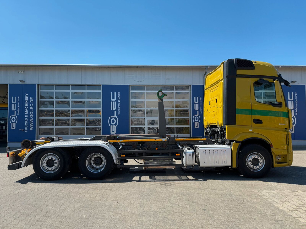 Mercedes-Benz ACTROS 2558 6x2 Abrollkipper *Lenkachse Retarder - Hook-lift sunkvežimis: foto 2 Mercedes-Benz ACTROS 2558 6x2 Abrollkipper *Lenkachse Retarder - Hook-lift sunkvežimis: foto 2