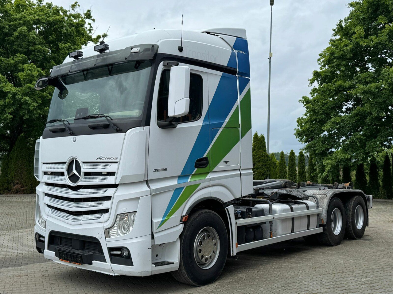 Mercedes-Benz ACTROS 2658 6x2 Abrollkipper MEILLER RK 26.67K - Hook-lift sunkvežimis: foto 2 Mercedes-Benz ACTROS 2658 6x2 Abrollkipper MEILLER RK 26.67K - Hook-lift sunkvežimis: foto 2