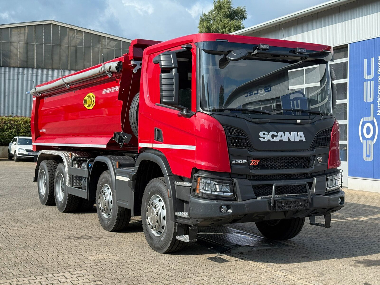 Scania P 420 8x4 Kipper Meiller Euro 6 - Nuožulnaus pakėlimo ant platformos sunkvežimis: foto 1 Scania P 420 8x4 Kipper Meiller Euro 6 - Nuožulnaus pakėlimo ant platformos sunkvežimis: foto 1