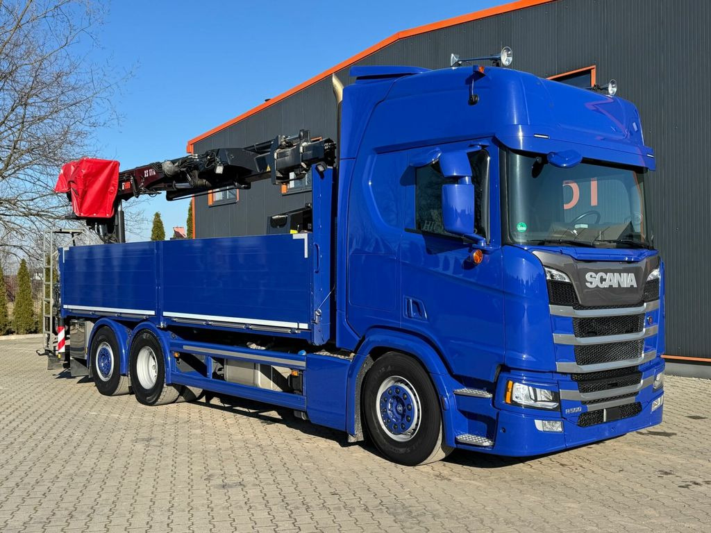 Scania R500 6x2 Pritsche mit Kran HIAB 177K PRO - Sunkvežimis su kranu: foto 1 Scania R500 6x2 Pritsche mit Kran HIAB 177K PRO - Sunkvežimis su kranu: foto 1
