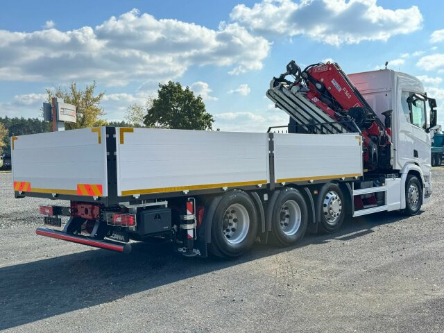 Sunkvežimis su kranu, Platforminis/ Bortinis sunkvežimis Scania R540 8x2/4 Pritsche mit Kran FASSI F365: foto 11