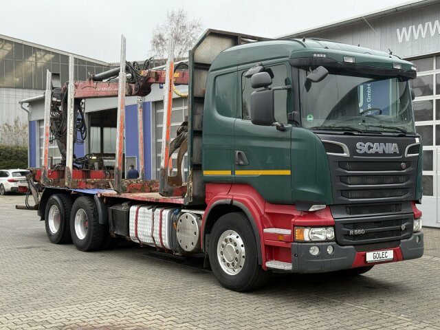 Scania R560 6x4 Holztransport Kran LOGLIFT HIAB 140S79R - Miškovežis, Sunkvežimis su kranu: foto 1 Scania R560 6x4 Holztransport Kran LOGLIFT HIAB 140S79R - Miškovežis, Sunkvežimis su kranu: foto 1