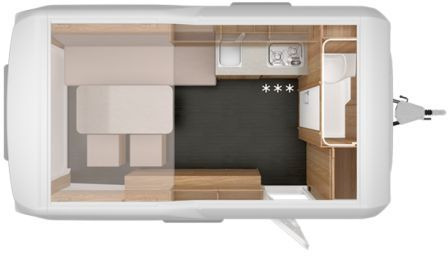 Prikabinamas namelis Knaus Deseo 400 TR Hubbett-Fahtzeug im Zulauf: foto 1