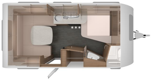 Knaus Sport 450 FU Design Paket - Prikabinamas namelis: foto 2 Knaus Sport 450 FU Design Paket - Prikabinamas namelis: foto 2