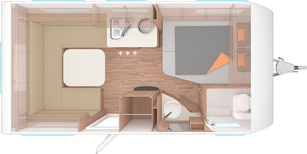 Weinsberg CaraOne 450 FU Dachklima/Markise - Prikabinamas namelis: foto 2 Weinsberg CaraOne 450 FU Dachklima/Markise - Prikabinamas namelis: foto 2