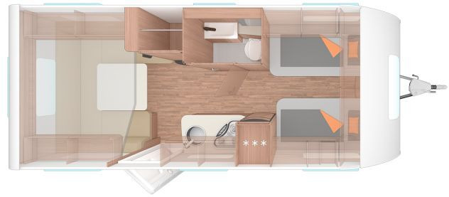 Weinsberg CaraOne 540 EUH Deckenschrank - Prikabinamas namelis: foto 2 Weinsberg CaraOne 540 EUH Deckenschrank - Prikabinamas namelis: foto 2