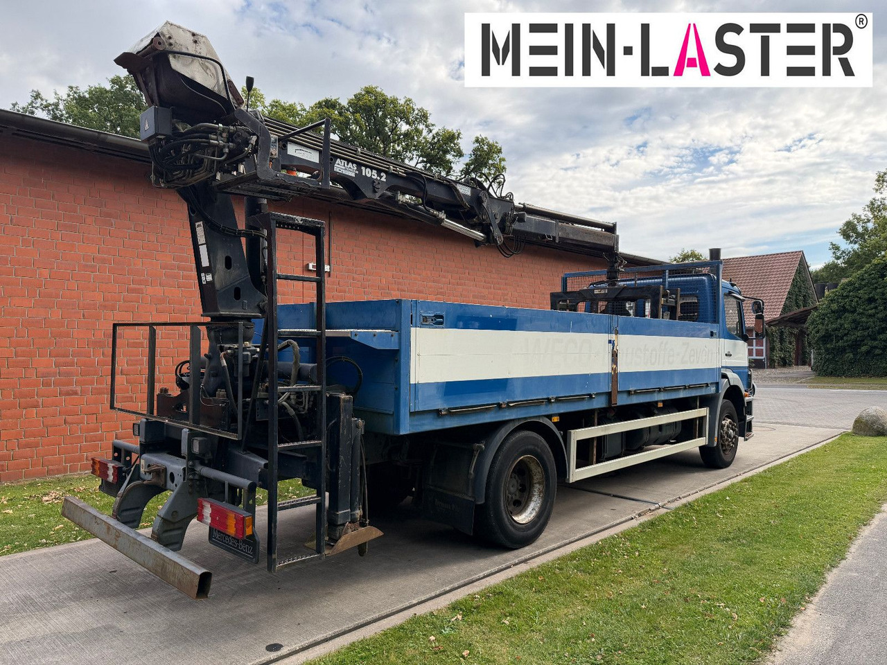 Mercedes-Benz 1823 Atego Atlas 105.2 1.Hand nur 226.000 km - Platforminis/ Bortinis sunkvežimis, Sunkvežimis su kranu: foto 5 Mercedes-Benz 1823 Atego Atlas 105.2 1.Hand nur 226.000 km - Platforminis/ Bortinis sunkvežimis, Sunkvežimis su kranu: foto 5