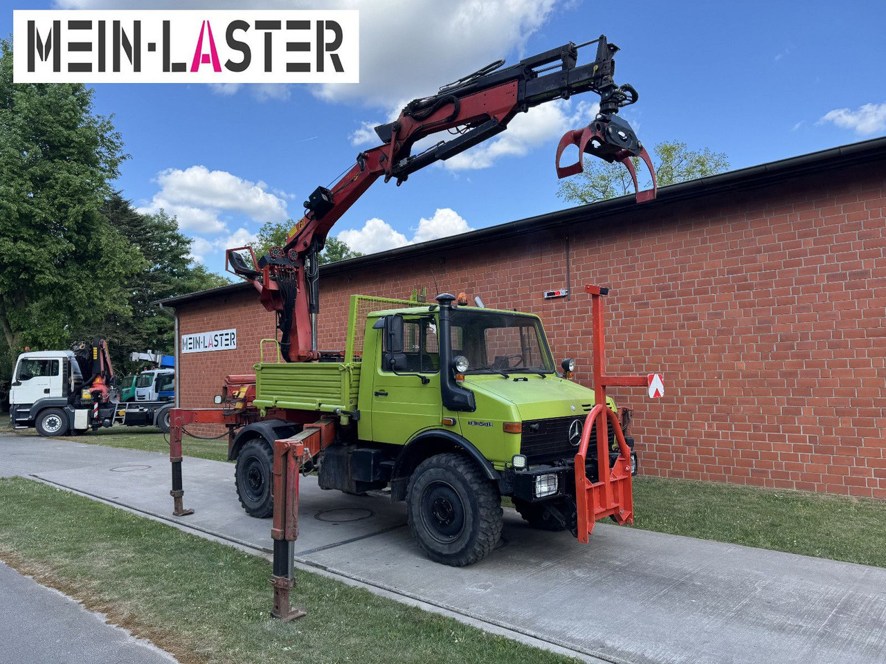 Unimog U 1650 PK 10500 Kran 15 m max. 3,9 t Seilwinde - Sunkvežimis su kranu: foto 1 Unimog U 1650 PK 10500 Kran 15 m max. 3,9 t Seilwinde - Sunkvežimis su kranu: foto 1