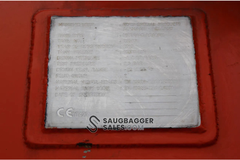 Scania R520 V8 KOKS MegaVac Loader 8000 Evo – Dry material unit lizingą Scania R520 V8 KOKS MegaVac Loader 8000 Evo – Dry material unit: foto 20