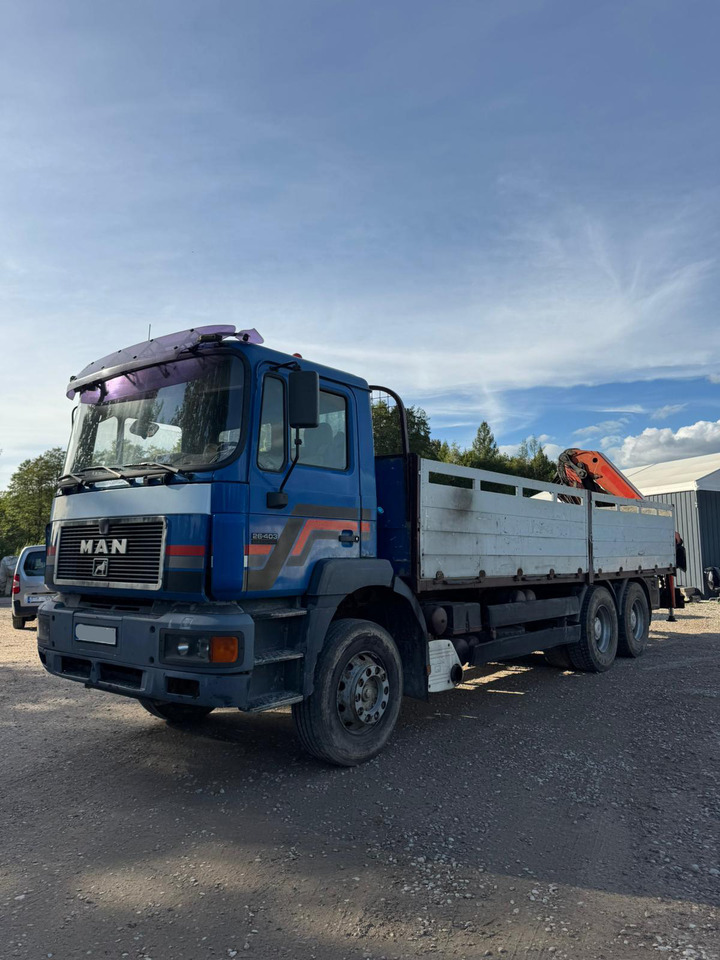 MAN 26.403 6x4 - Platforminis/ Bortinis sunkvežimis, Sunkvežimis su kranu: foto 3 MAN 26.403 6x4 - Platforminis/ Bortinis sunkvežimis, Sunkvežimis su kranu: foto 3
