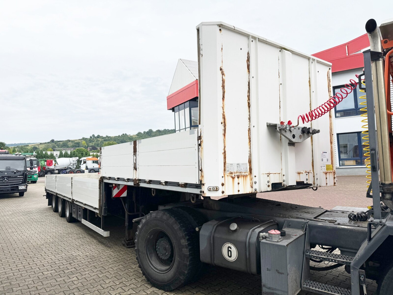 Platforminė/ Bortinė puspriekabė Fellechner SB32-G36 Fellechner SB32-G36, ausziehbar um 1,5m: foto 10