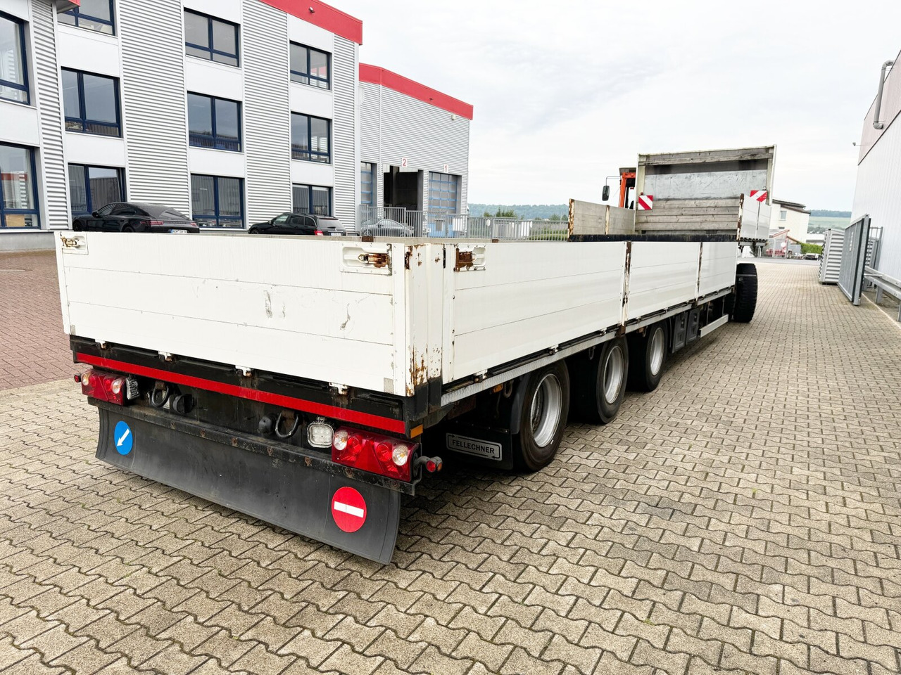Platforminė/ Bortinė puspriekabė Fellechner SB32-G36 Fellechner SB32-G36, ausziehbar um 1,5m: foto 9