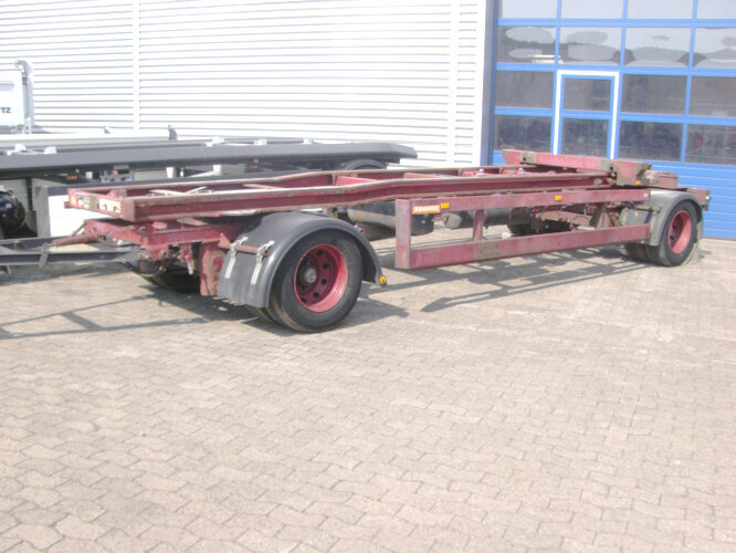 HWT 18ZRL/1S EGGERS 2-A-Abrollanhänger, 7,5m Cont. Schlitten - Kablio/ Skip loader priekaba: foto 1 HWT 18ZRL/1S EGGERS 2-A-Abrollanhänger, 7,5m Cont. Schlitten - Kablio/ Skip loader priekaba: foto 1