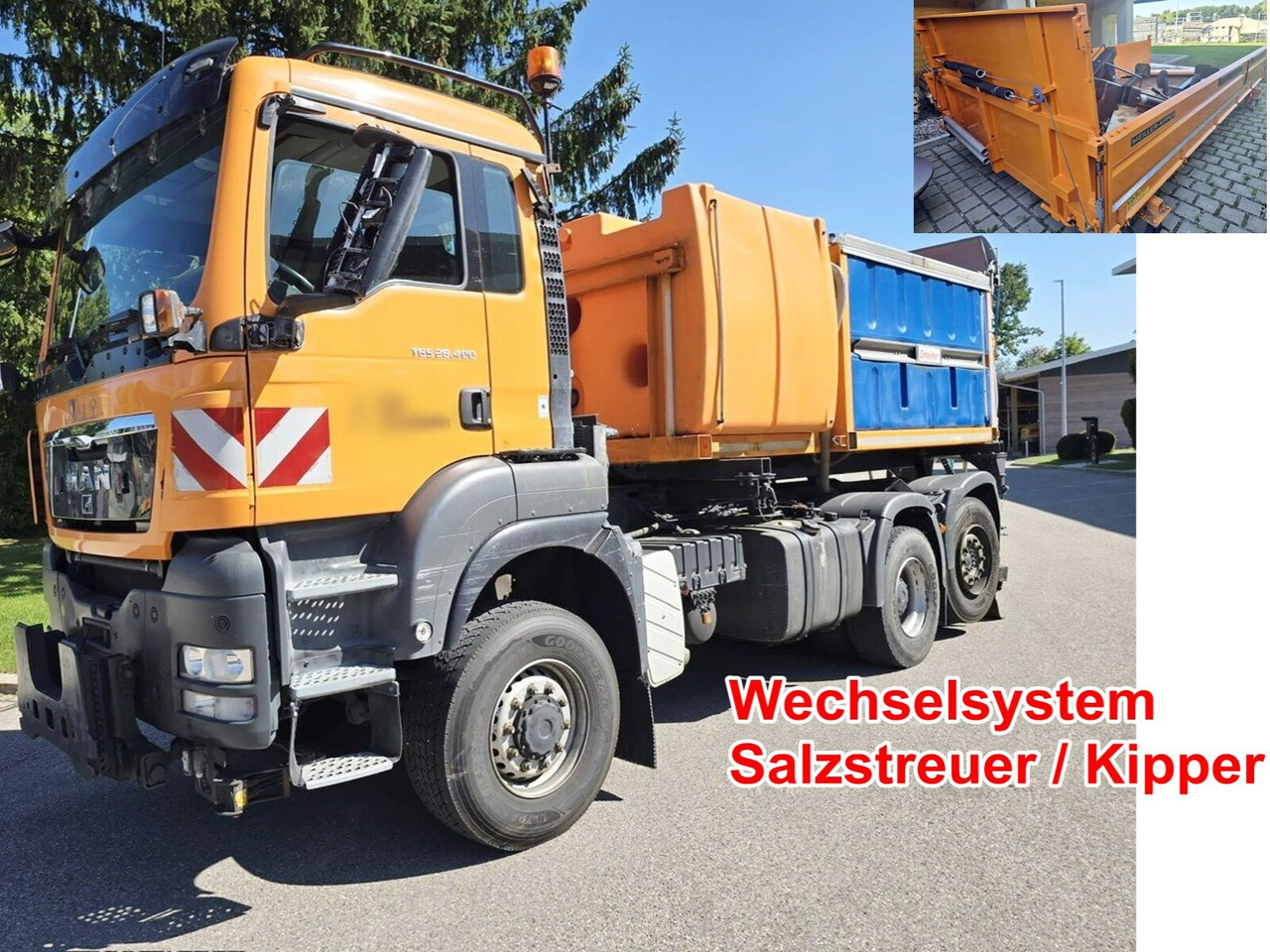 MAN TGS 28.400 6x4-4 BL TGS 28.400 6x4-4 BL, EEV, Lenk-/Liftachse, Wechselsystem Kipper/Salzsteuer - Savivartis sunkvežimis: foto 1 MAN TGS 28.400 6x4-4 BL TGS 28.400 6x4-4 BL, EEV, Lenk-/Liftachse, Wechselsystem Kipper/Salzsteuer - Savivartis sunkvežimis: foto 1