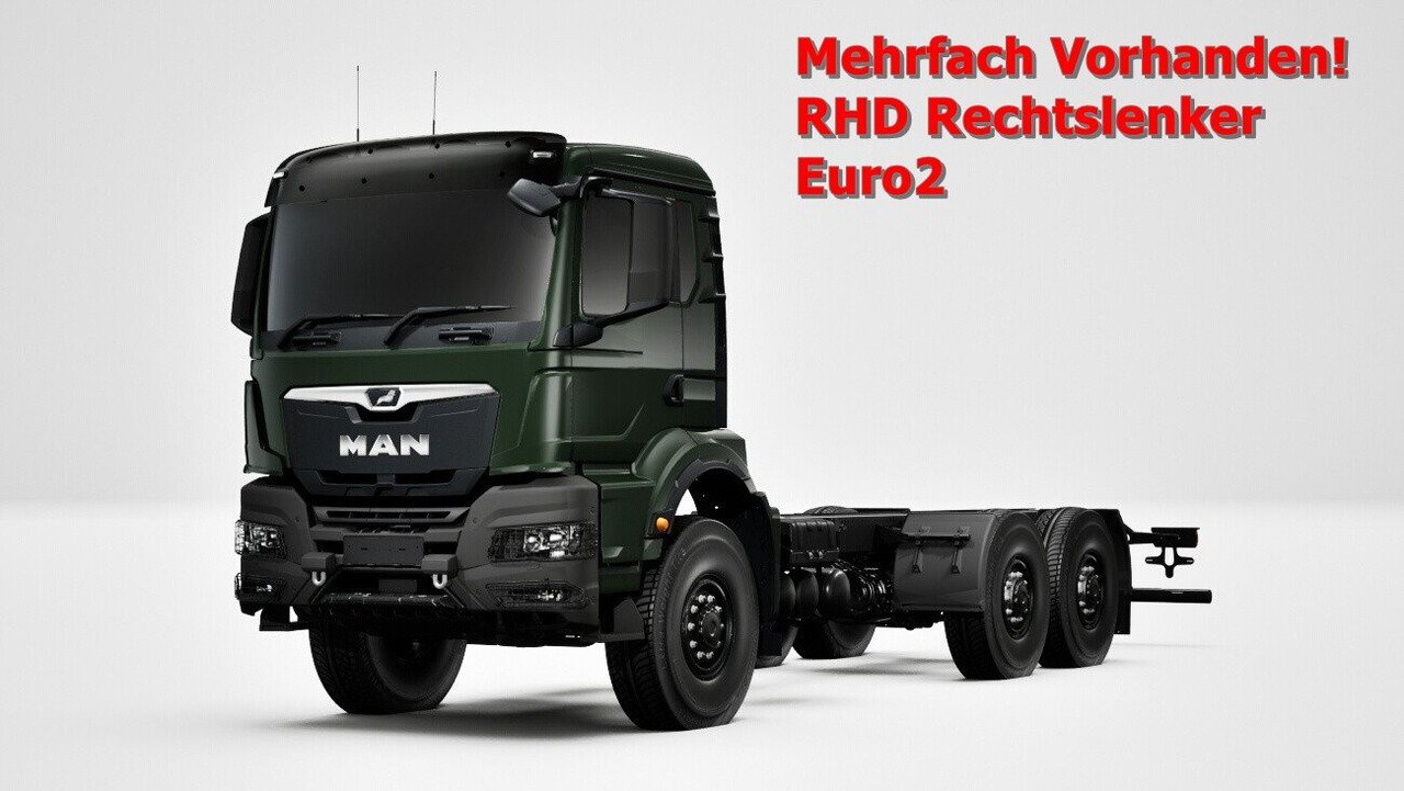 MAN TGS 33.440 6x6 BB CH RHD TGS 33.440 6x6 BB CH RHD, Euro2, Rechtslenker, Einzelbereifung - Važiuoklės sunkvežimis: foto 1 MAN TGS 33.440 6x6 BB CH RHD TGS 33.440 6x6 BB CH RHD, Euro2, Rechtslenker, Einzelbereifung - Važiuoklės sunkvežimis: foto 1