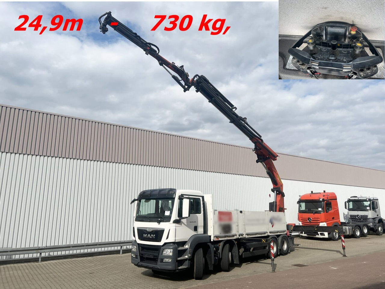 MAN TGS 35.440 8x4 BL TGS 35.440 8x4 BL, Navi, Heckkran Palfinger PK42002 SH-F + Jip PJ 060 B, 24,9m-730kg, Funk - Sunkvežimis su kranu: foto 1 MAN TGS 35.440 8x4 BL TGS 35.440 8x4 BL, Navi, Heckkran Palfinger PK42002 SH-F + Jip PJ 060 B, 24,9m-730kg, Funk - Sunkvežimis su kranu: foto 1