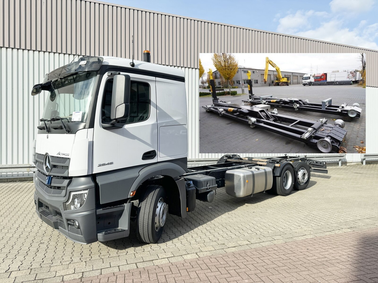 Mercedes-Benz Actros 2545 L 6x2 Actros 2545 L 6x2/52, Lenk-/Liftachse, MultimediaCockpit - Hook-lift sunkvežimis: foto 1 Mercedes-Benz Actros 2545 L 6x2 Actros 2545 L 6x2/52, Lenk-/Liftachse, MultimediaCockpit - Hook-lift sunkvežimis: foto 1