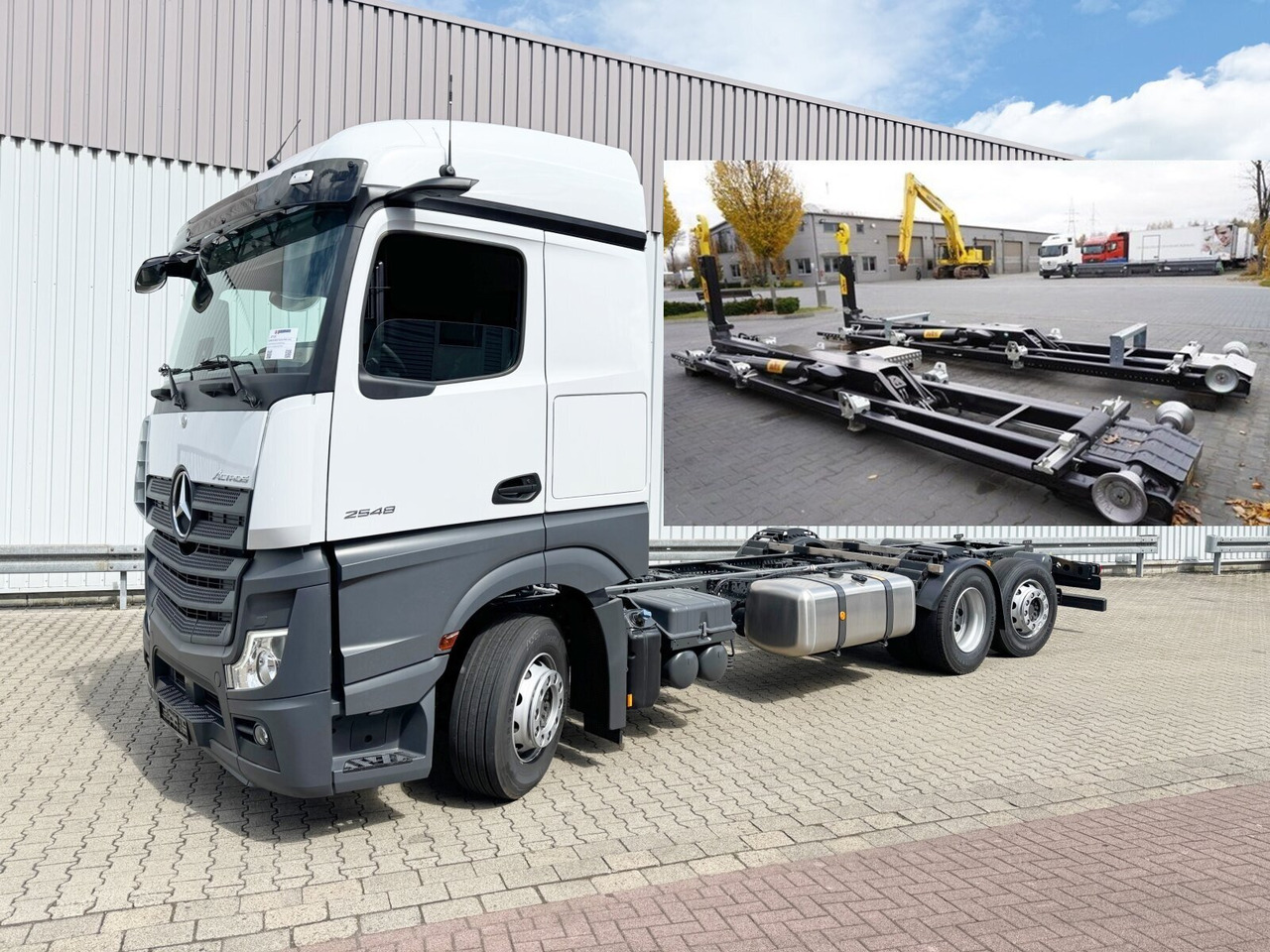 Mercedes-Benz Actros 2548 L 6x2 Actros 2548 L 6x2, Retarder, Lenk-/Liftachse, Navi, MirrorCam, MultimediaCockpit - Hook-lift sunkvežimis: foto 1 Mercedes-Benz Actros 2548 L 6x2 Actros 2548 L 6x2, Retarder, Lenk-/Liftachse, Navi, MirrorCam, MultimediaCockpit - Hook-lift sunkvežimis: foto 1