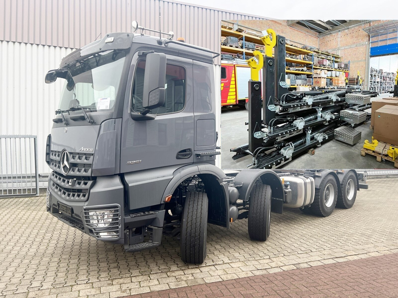Mercedes-Benz Arocs 3251 L 8x4/4 Arocs 3251 L 8x4/4, Motorabtrieb - Hook-lift sunkvežimis: foto 1 Mercedes-Benz Arocs 3251 L 8x4/4 Arocs 3251 L 8x4/4, Motorabtrieb - Hook-lift sunkvežimis: foto 1