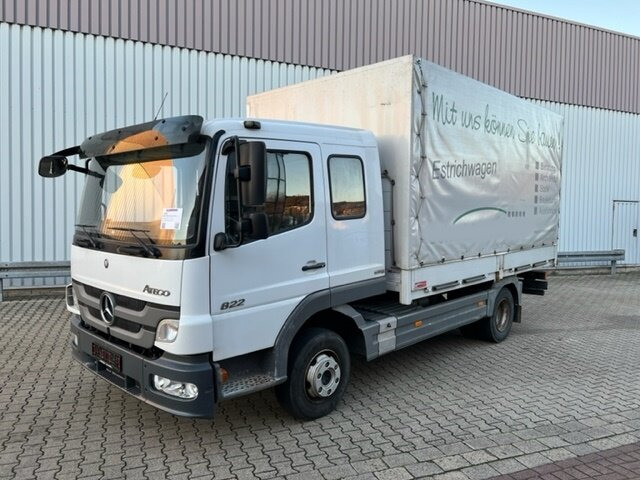 Mercedes-Benz Atego 822 4x2 Atego 822 4x2, Doka mit Kombisitzbank - Tentinis sunkvežimis: foto 1 Mercedes-Benz Atego 822 4x2 Atego 822 4x2, Doka mit Kombisitzbank - Tentinis sunkvežimis: foto 1