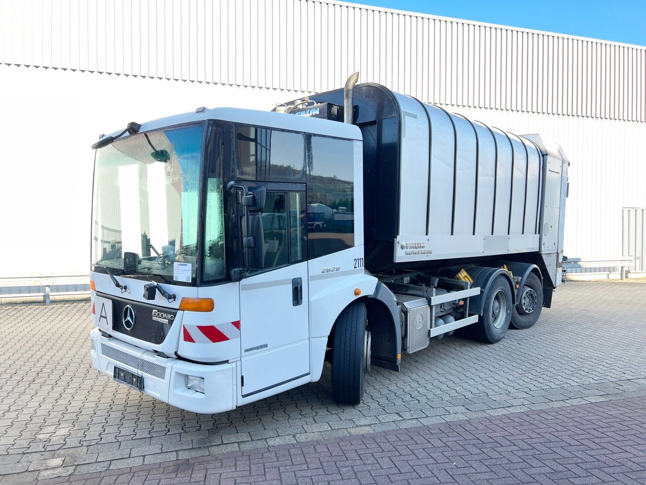 Mercedes-Benz Econic 2629 LL 6x2/4 NLA Econic 2629 LL 6x2/4 NLA, EEV, Lenkachse, FAUN Rotopress 520 L, Zöller-Schüttung - Šiukšliavežis: foto 1 Mercedes-Benz Econic 2629 LL 6x2/4 NLA Econic 2629 LL 6x2/4 NLA, EEV, Lenkachse, FAUN Rotopress 520 L, Zöller-Schüttung - Šiukšliavežis: foto 1