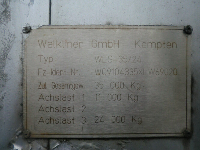 WLS 35/24 WALKLINER WLS 35/24, Walkingfloor mit Klappen linke Seite ca. 87m³ - Su slankiojanciomis grindimis puspriekabė: foto 2 WLS 35/24 WALKLINER WLS 35/24, Walkingfloor mit Klappen linke Seite ca. 87m³ - Su slankiojanciomis grindimis puspriekabė: foto 2