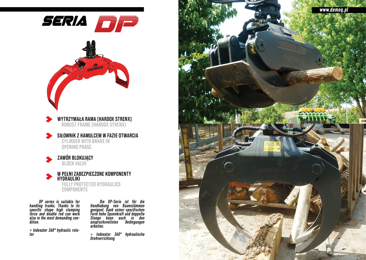 DEMOQ DP200 Log Grab 3160 kg - Greiferis - Statybinė technika: foto 2 DEMOQ DP200 Log Grab 3160 kg - Greiferis - Statybinė technika: foto 2