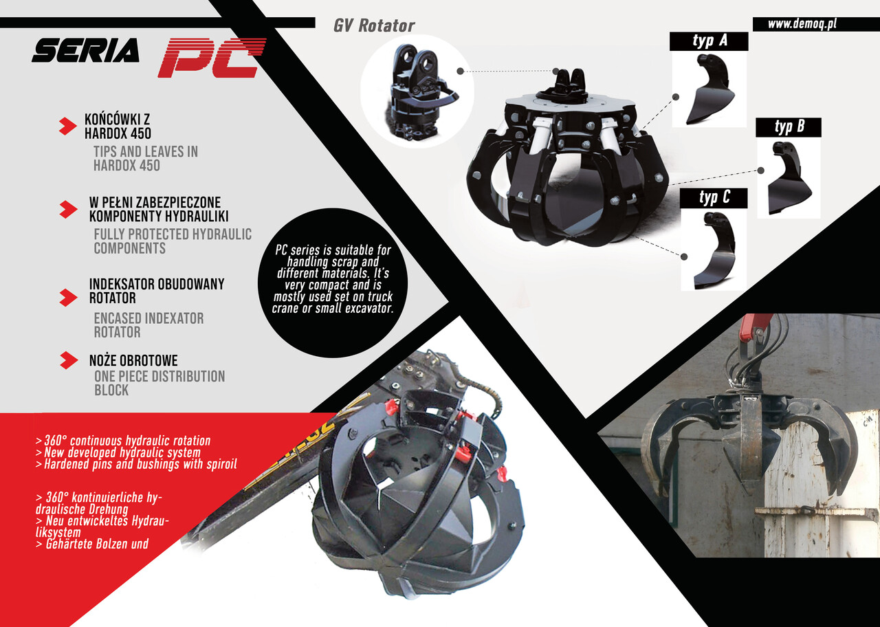 DEMOQ PC250 Hydraulic Polyp -grab - Greiferis - Statybinė technika: foto 4 DEMOQ PC250 Hydraulic Polyp -grab - Greiferis - Statybinė technika: foto 4