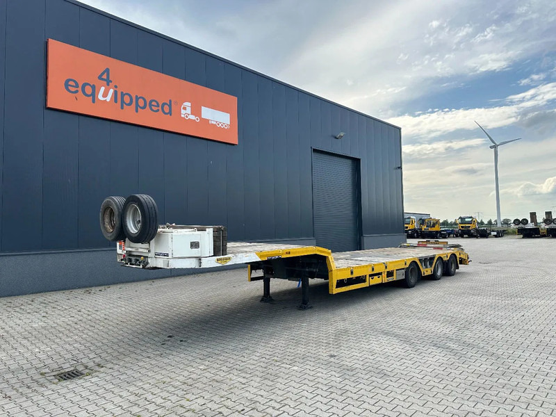 Broshuis E-2190/27 lowloader, wheel well, 4,1m extendable, steering axle - Žemo profilio platforma puspriekabė: foto 1 Broshuis E-2190/27 lowloader, wheel well, 4,1m extendable, steering axle - Žemo profilio platforma puspriekabė: foto 1